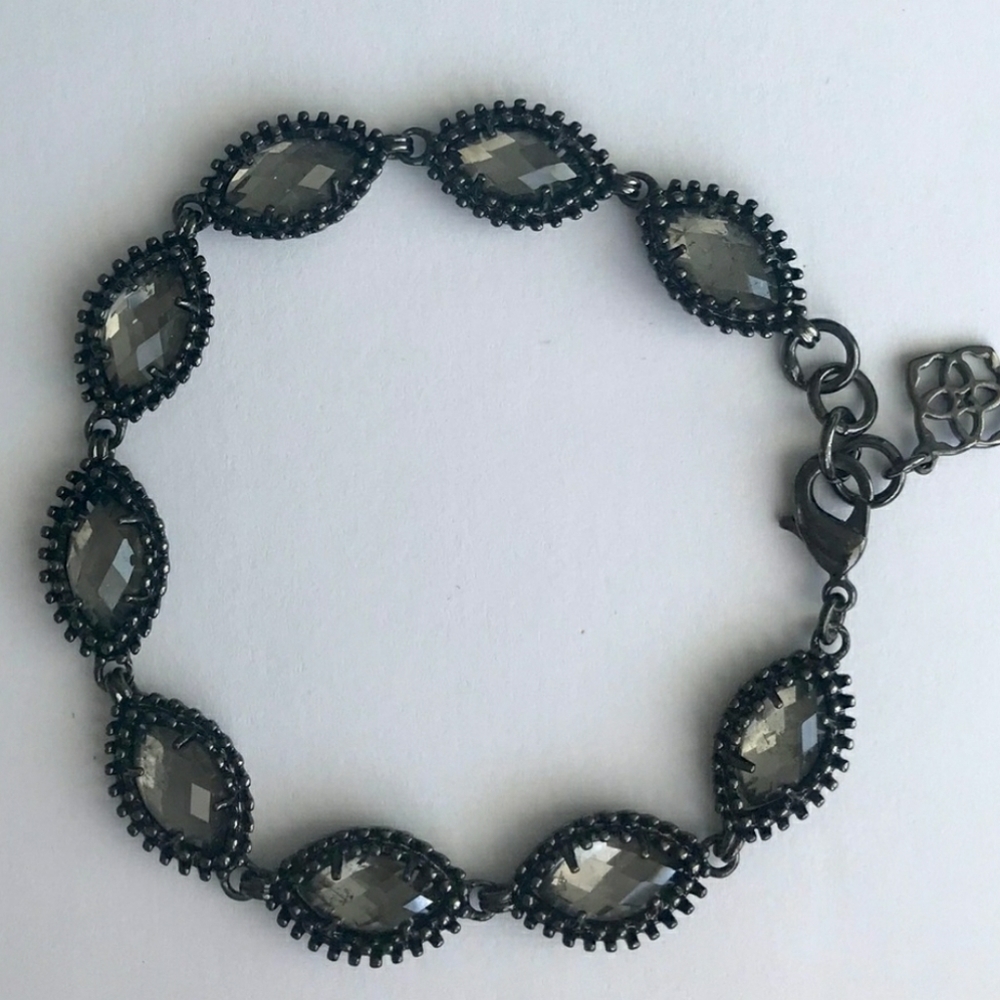 ISO Kendra Scott Gunmetal Mirror Rock Jana Bracelet